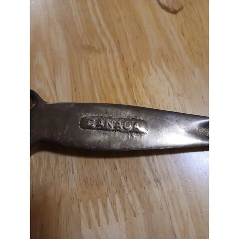 Vintage‎ Brass Can Opener & Bottle Opener Made in Canada 7.5 Inches
